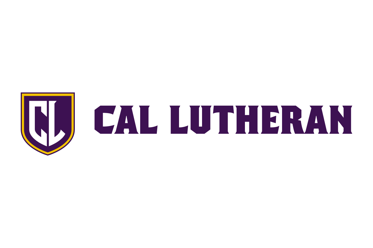 CL monogram in shield horizontal lockup, gold/purple/white variant, cell 64