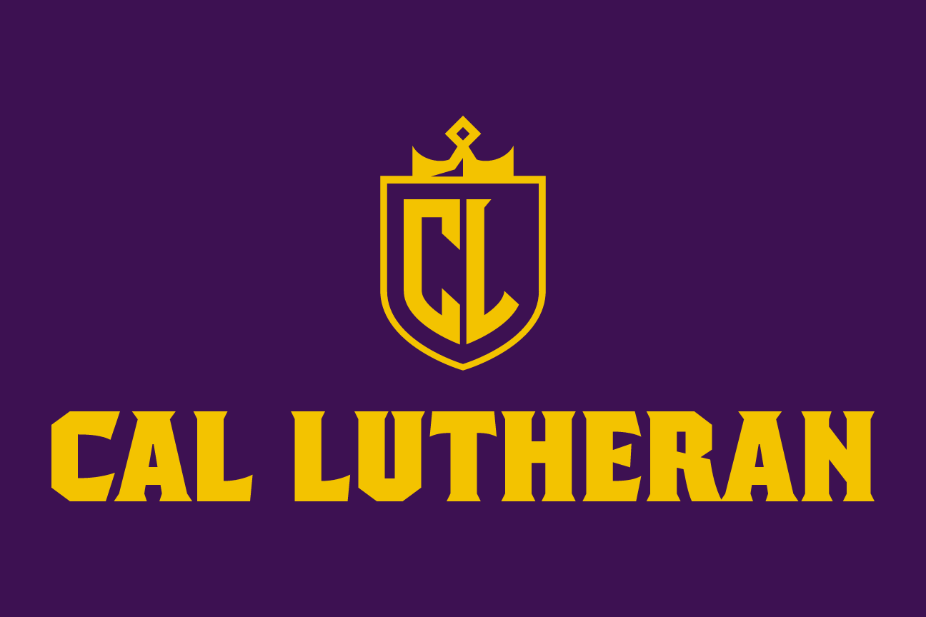 CL monogram with crown in shield stacked lockup, gold/white on purple variant, cell 68