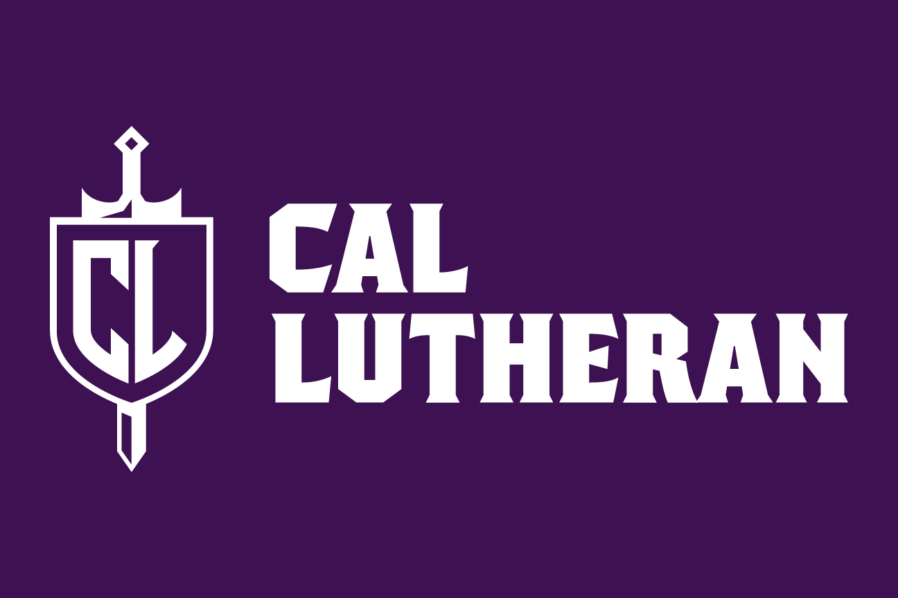 CL monogram with sword/crown side-by-side lockup, white on purple variant, cell 78