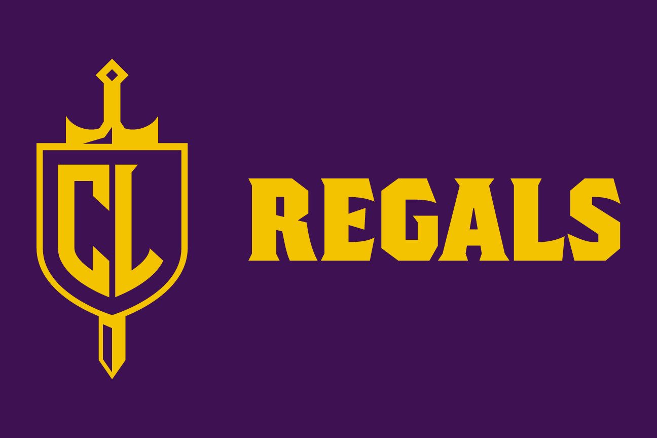 Regals spirit mark, color on dark, horizontal variant, cell 113