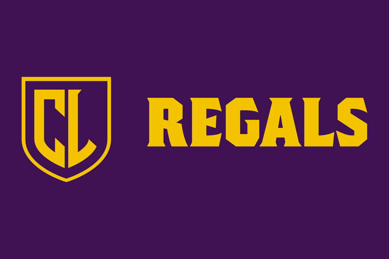 Regals spirit mark, color on dark, horizontal variant, cell 119