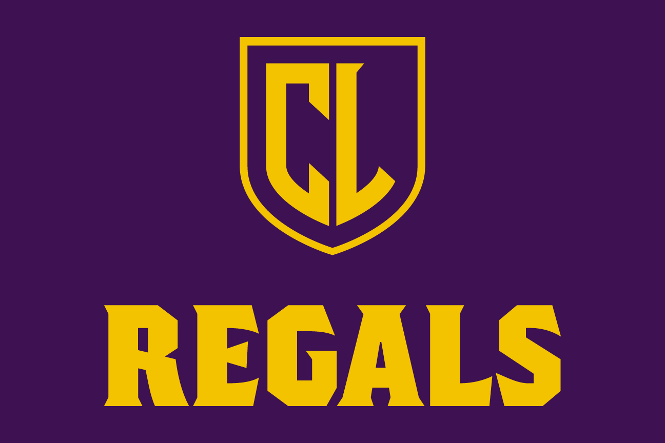 Regals spirit mark, color on dark, stacked variant, cell 125
