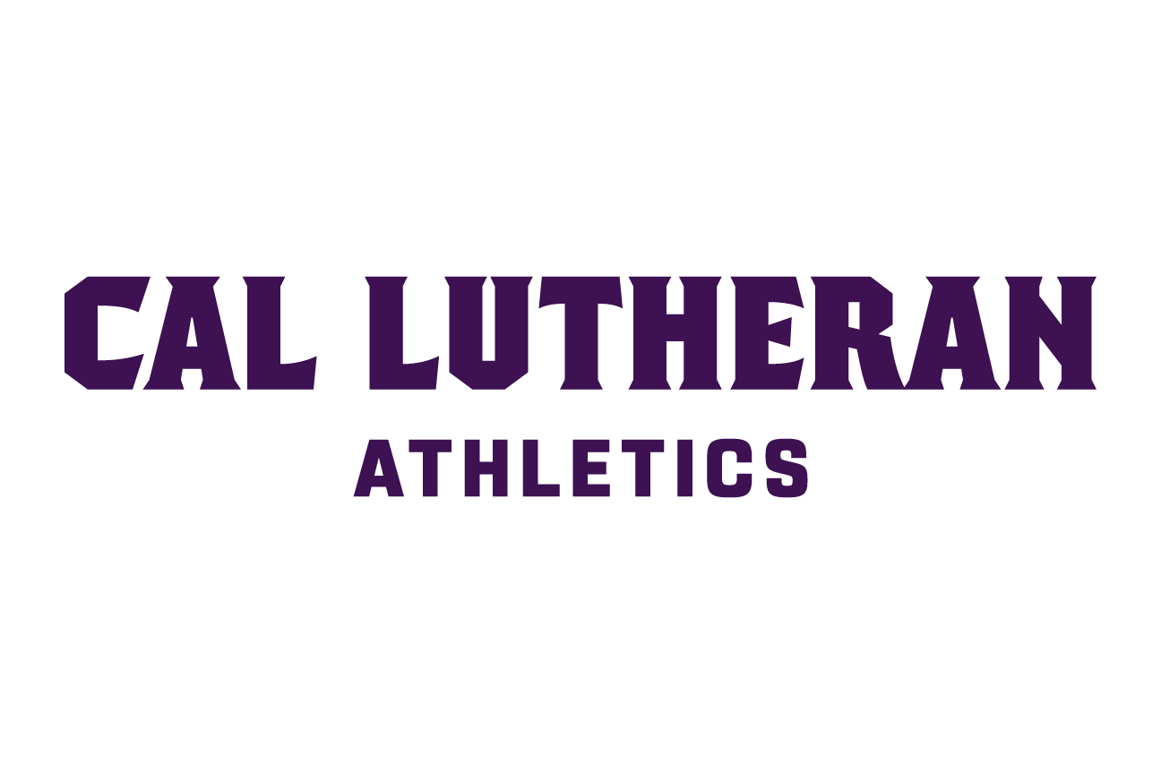 Cal Lutheran Athletics lockup, wordmark, color variant, cell 142