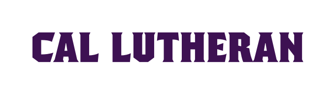 CAL LUTHERAN wordmark, purple/gold variant, cell 46
