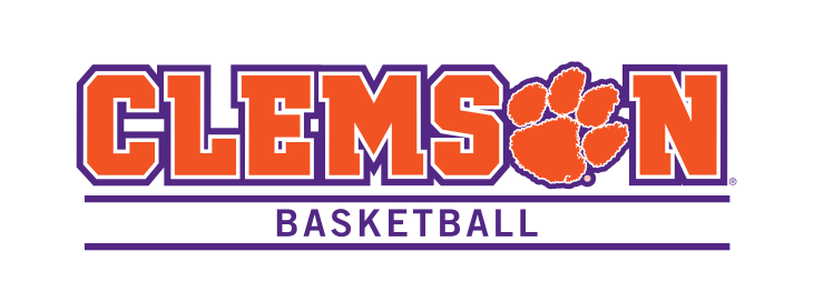 Clemson Basketball sport logo, orange with purple outline variant, cell 20