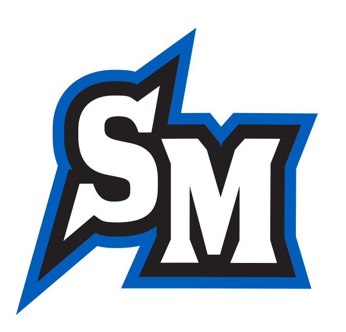 SM lettermark, blue and black variant, cell 26