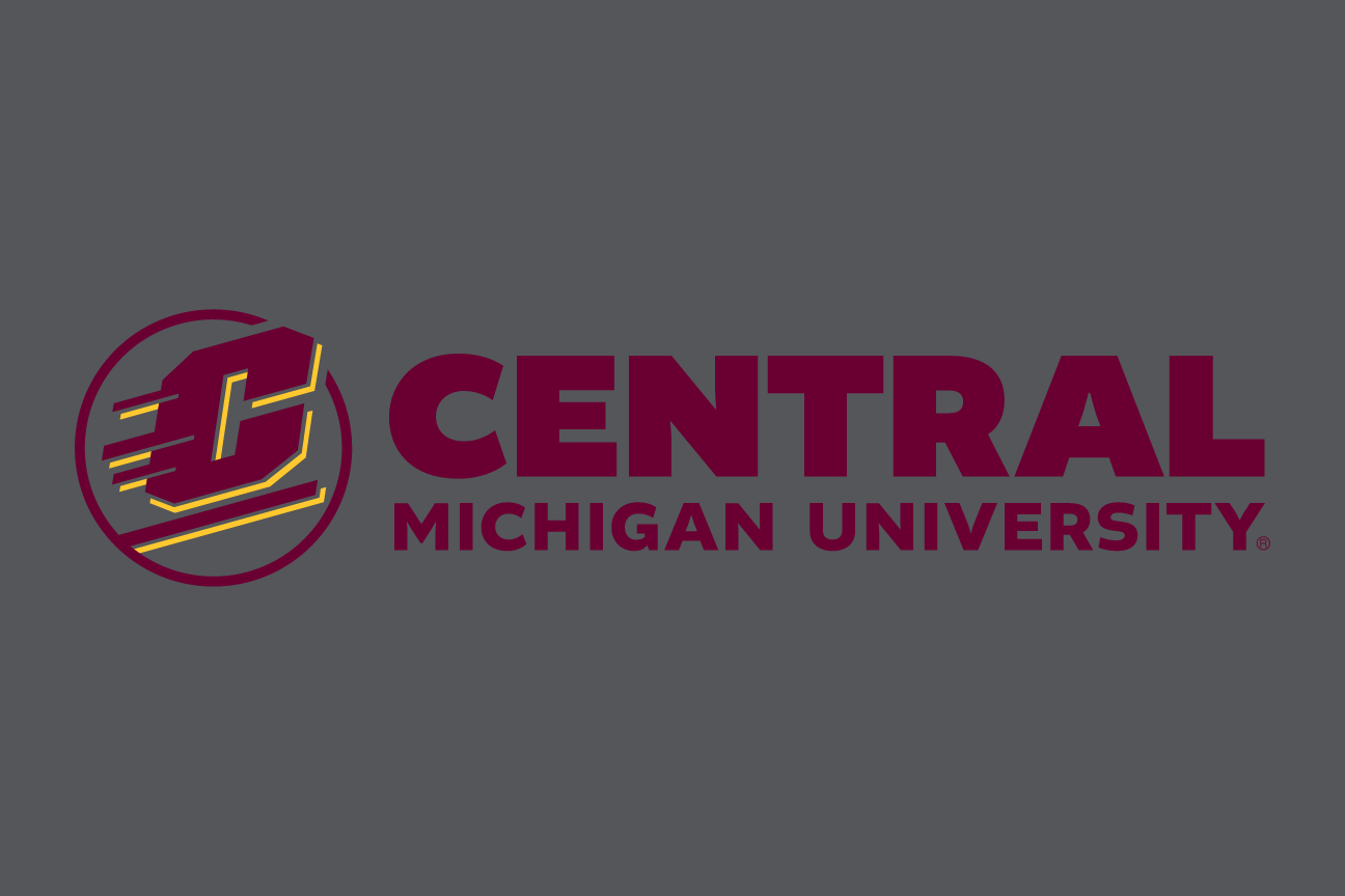 Action Combination Mark, horizontal, full color on maroon variant, cell 24