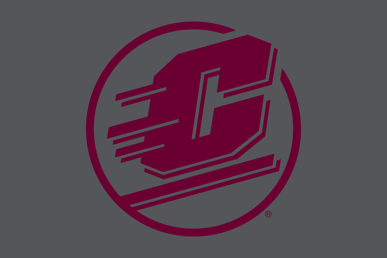 Circle Action C, one-color maroon on dark gray variant, cell 33