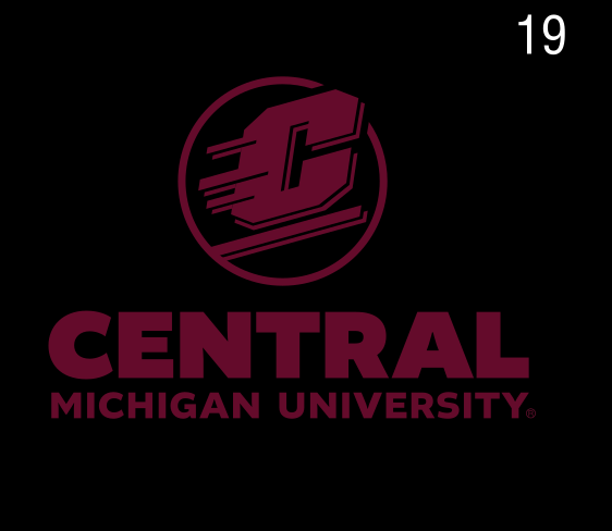 Action Combination Mark, vertical, one-color maroon on dark gray variant, cell 19