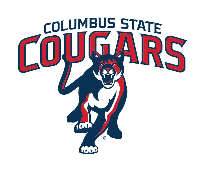 Columbus State Cougars primary mark, short name, color variant, cell 7