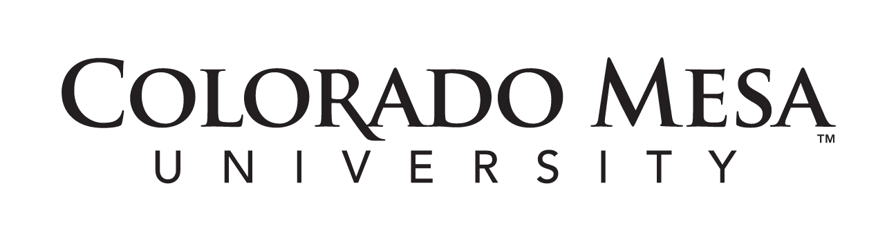 Colorado Mesa University wordmark, black variant, cell 9