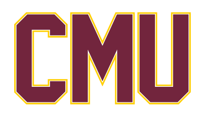 CMU lettermark, maroon with gold outline variant, cell 40