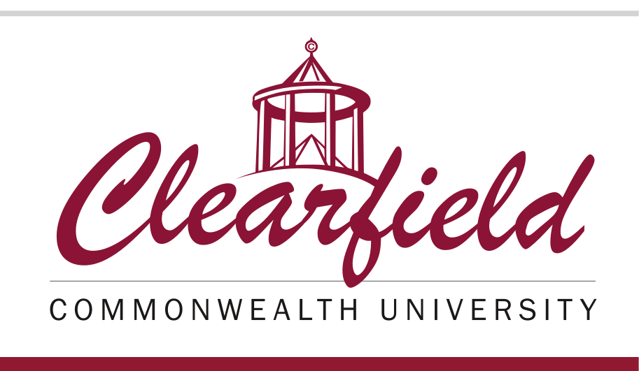 Clearfield logo, maroon and black variant, cell 22