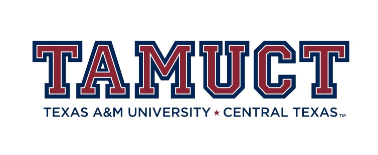 TAMUCT spirit mark, color, outlined variant, cell 6