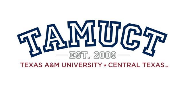 TAMUCT spirit mark with EST. 2009, color variant, cell 10