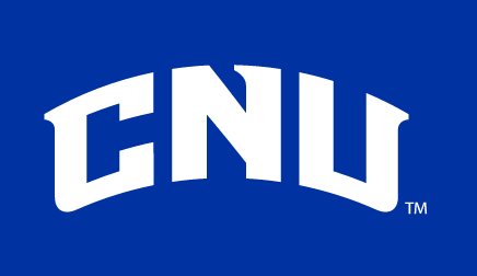 CNU arched initials, white on blue variant, cell 3