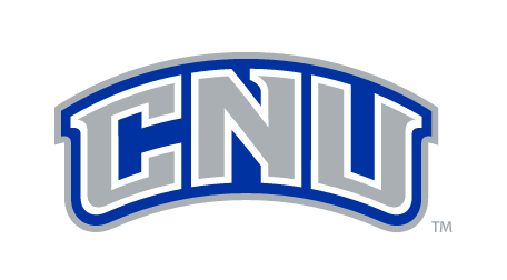 CNU arched initials, blue with silver and blue outline variant, cell 5
