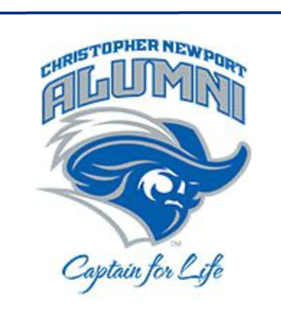 Christopher Newport Alumni Captain for Life logo, full color variant, cell 30