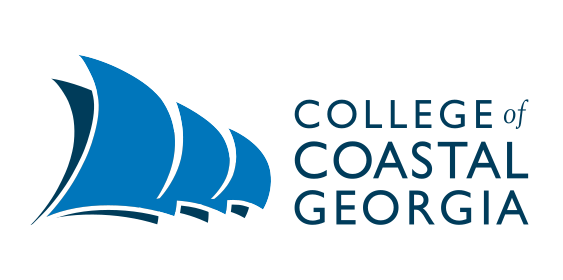 sails icon with stacked wordmark, blue variant, cell 8