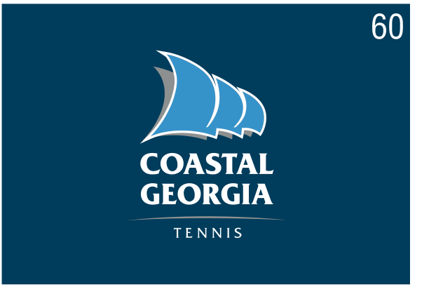 sail graphic with sport wordmark, reverse, tennis variant, cell 60