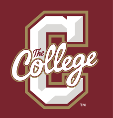 C with The College script, maroon/gold on maroon variant, cell 14