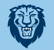 Lion Head, white on light blue variant, cell 303