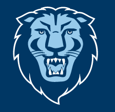 Lion Head, white on dark blue variant, cell 303