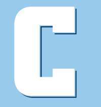 Block C, white on light blue variant, cell 306