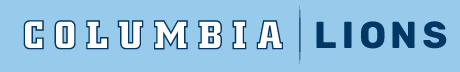 Columbia | Lions wordmark, white on light blue variant, cell 311