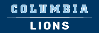 Columbia Lions wordmark, white on dark blue variant, cell 311