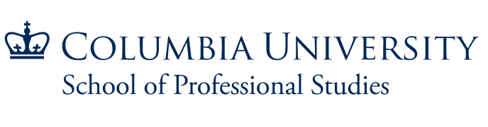 School of Professional Studies logo, horizontal lockup variant, cell 507