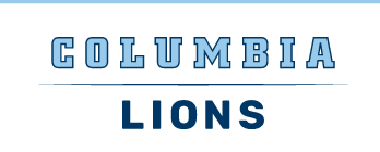 Columbia Lions wordmark, light blue on white variant, cell 311