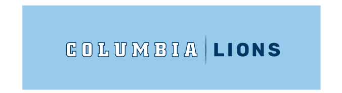 Columbia | Lions wordmark, white on light blue variant, cell 311