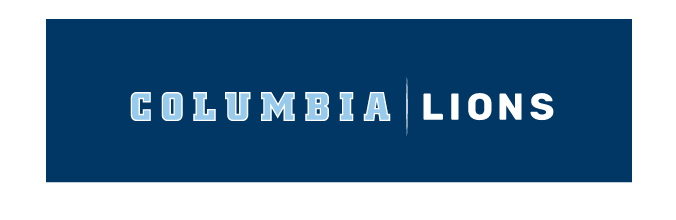 Columbia | Lions wordmark, white on dark blue variant, cell 311