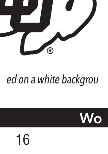 COLORADO wordmark, black on white variant, cell 16