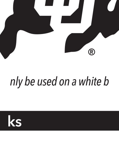 COLORADO wordmark, black on gray variant, cell 21
