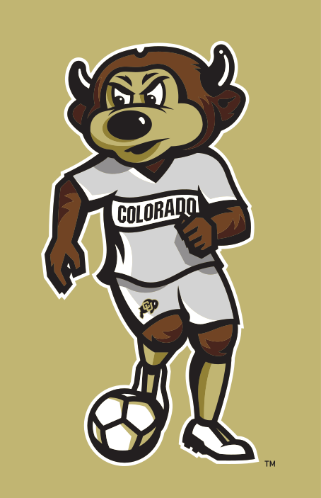 mascot playing soccer, color on gold variant, cell 55