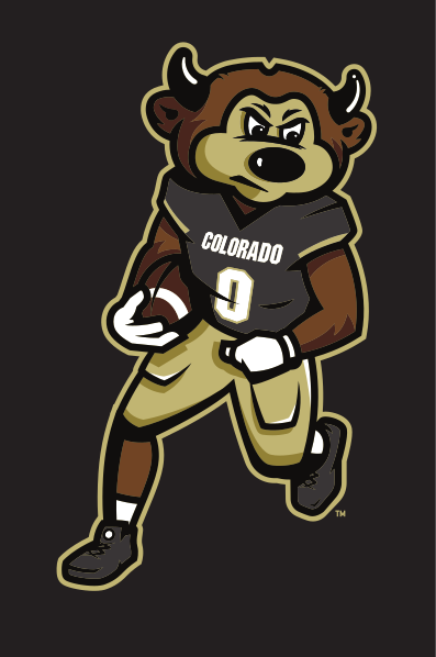 mascot Chip, football, color on black variant, cell 66