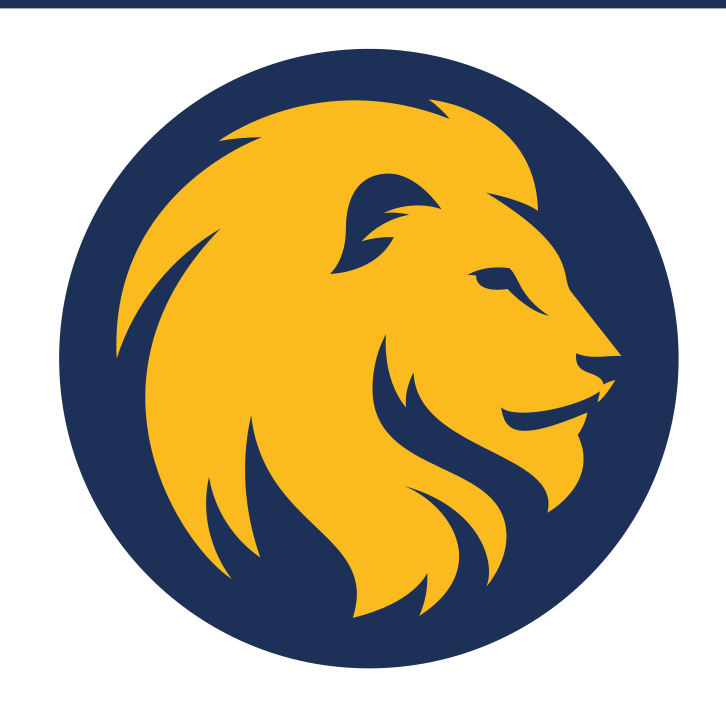 lion head, gold/blue variant, cell 21
