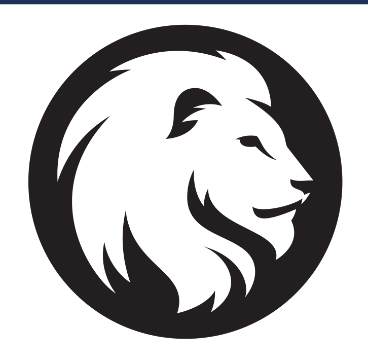 lion head, white/black variant, cell 23