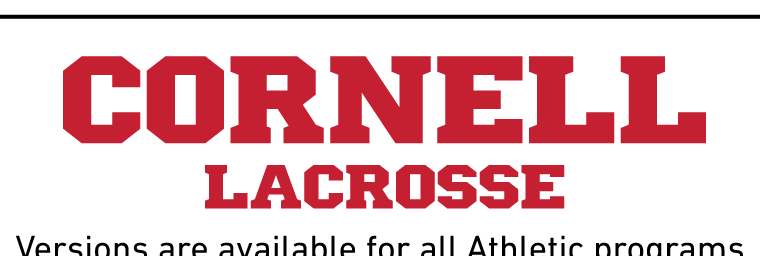 CORNELL LACROSSE sport mark, Cornell Red variant