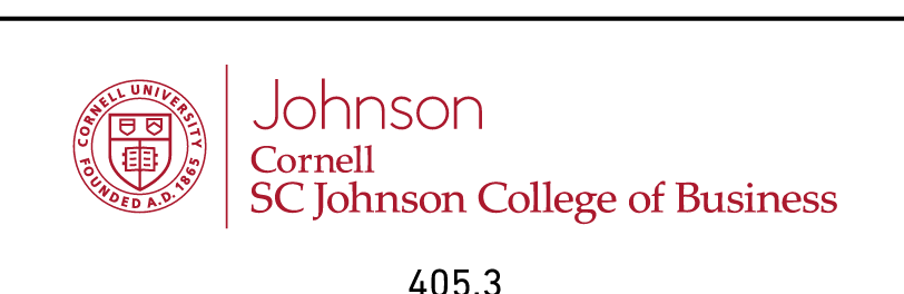 Johnson Cornell SC Johnson College of Business, color variant, cell 405