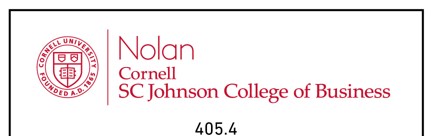 Nolan Cornell SC Johnson College of Business, color variant, cell 405