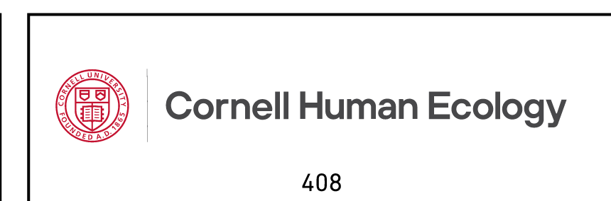 Cornell Human Ecology, color variant, cell 408