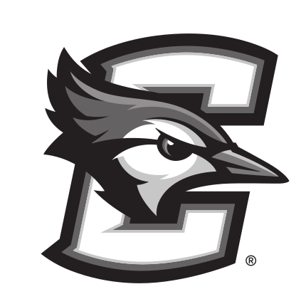 Bluejay head in 'C' lettermark, black/white on white variant, cell 9