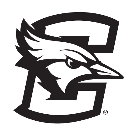 Bluejay head in 'C' lettermark, black/white alt on white variant, cell 11
