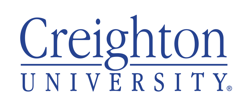 Creighton University wordmark, Creighton Blue variant, cell 121