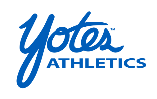Yotes Athletics lockup, blue variant, cell 53