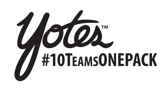 Yotes #10TEAMSONEPACK, black, stacked variant, cell 88