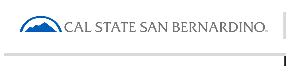 Cal State San Bernardino, color, horizontal with mountain variant, cell 98